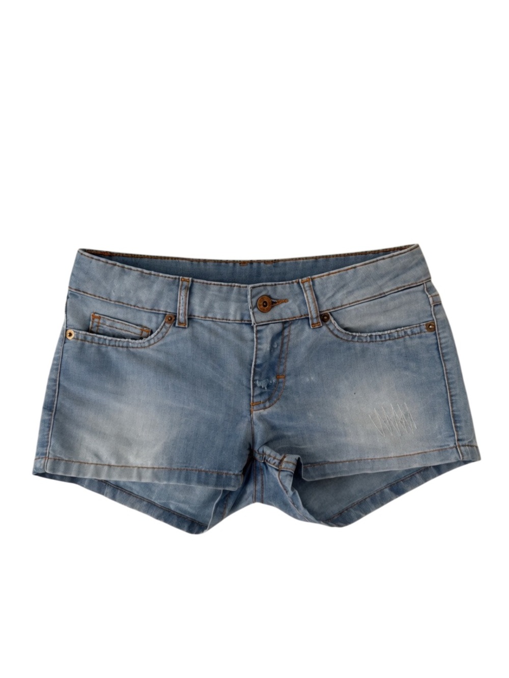 Authentic Dolce & Gabbana Vintage Y2K Low Rise Denim Shorts Size 25 (XXS) - Picture 1 of 9